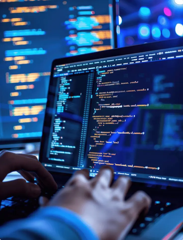 Immagine di persone che studiano programmazione
